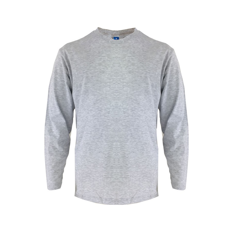 plain grey long sleeve shirt