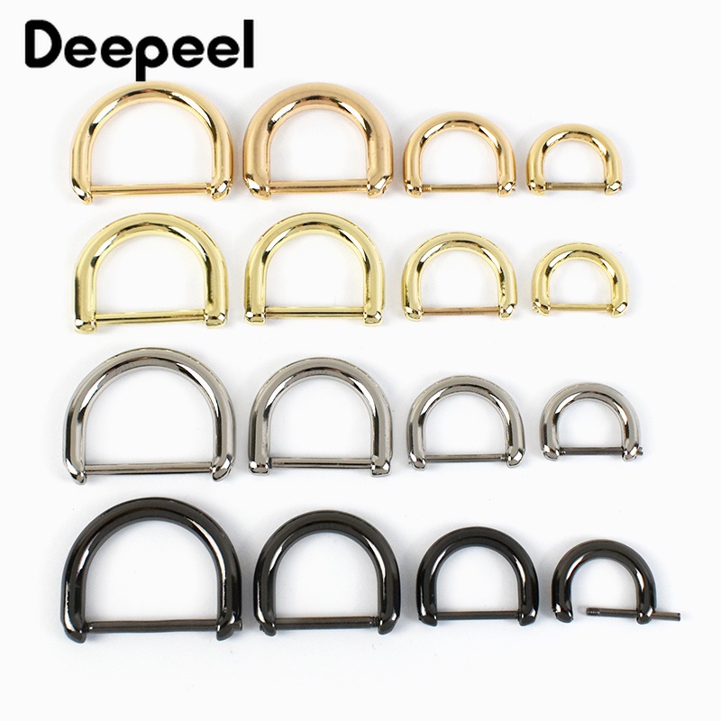 1Pc Screw D Ring Buckle Detachable Metal Clasp Keychain Bag Strap Hardware Craft