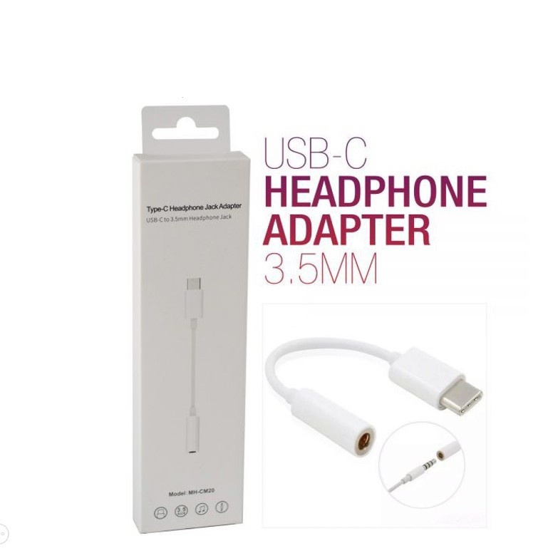 TYPE-C HEADPHONE JACK ADAPTER (MH-CM20) FOR SAMSUNG HUAWEI OPPO VIVO ...