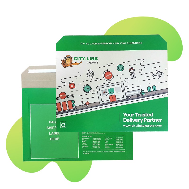 Citylink Express Document Hard Envelope Shipping Postage Packaging