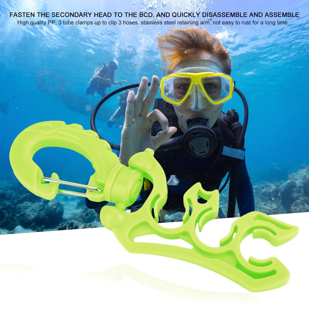 Details about / Holder Diving clip Accessories 11.5cm Keeper Plastic Carabiner Regulator