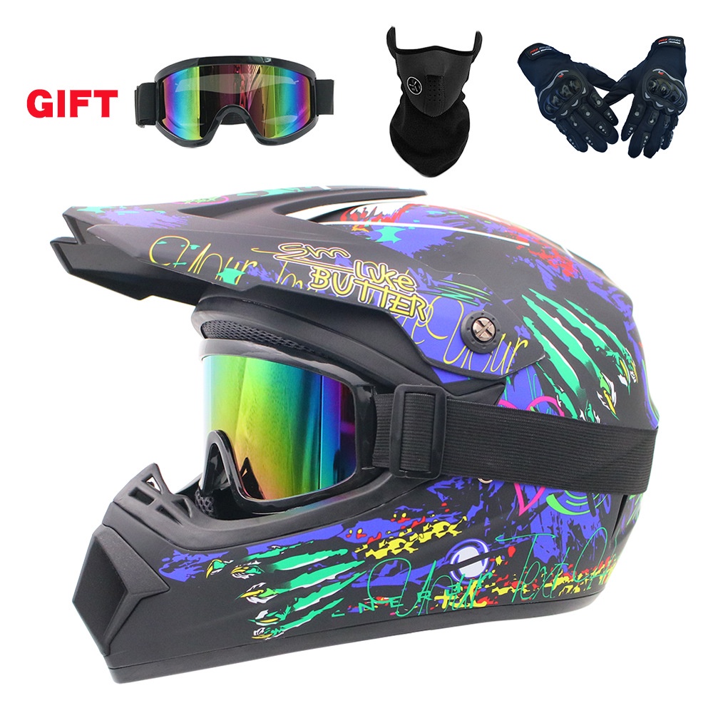 Offroad motorcycle helmet AM mountain bike fullface helmet riding