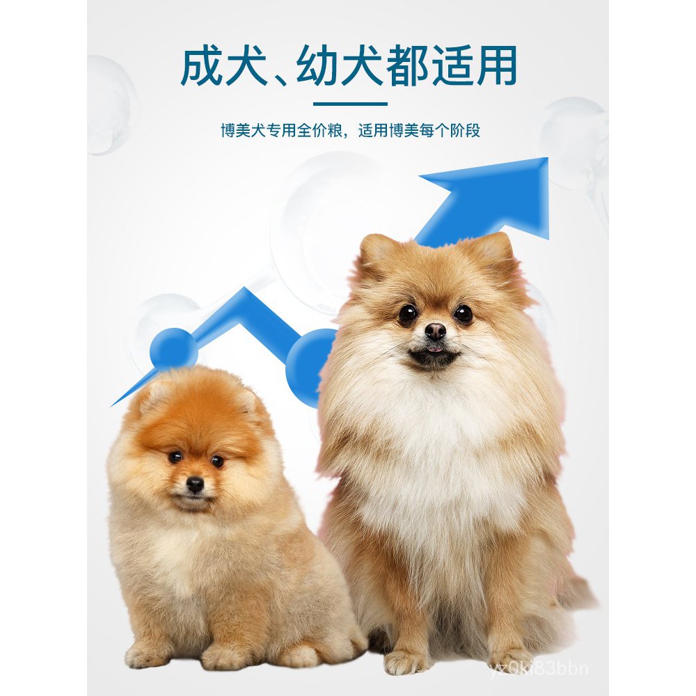 Dog Food 博美狗粮幼犬成犬小型犬专用粮美毛去泪痕补钙棕色白色白毛4斤 Shopee Malaysia