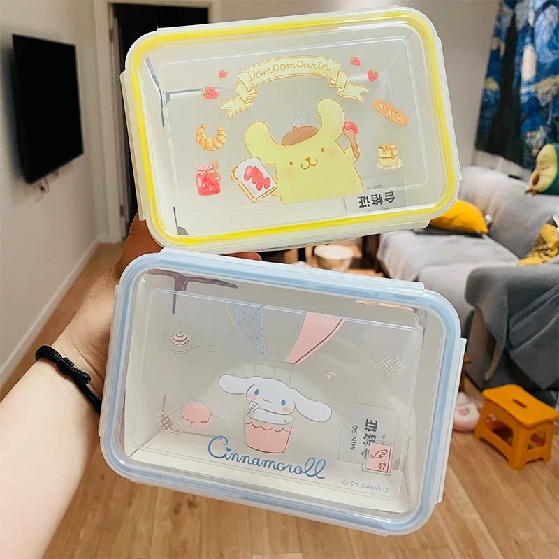 Miniso Cinnamoroll Pompompurin Tupperware Lock and Lock | Shopee Malaysia