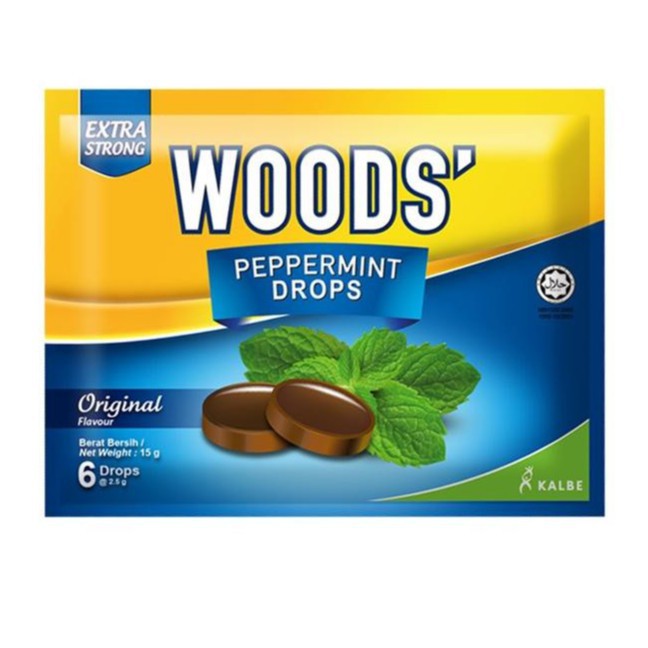 Woods' Peppermint Drop Original 15g Shopee Malaysia