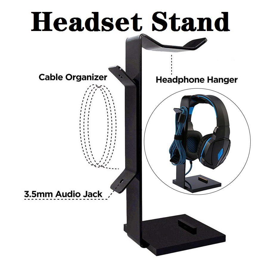 Headphone Stand Earphone Headphones Headset Stand Rack Holder Display Hanger For Phone Watch For Ipad For Iwatch For Iphone Cable Shopee Malaysia