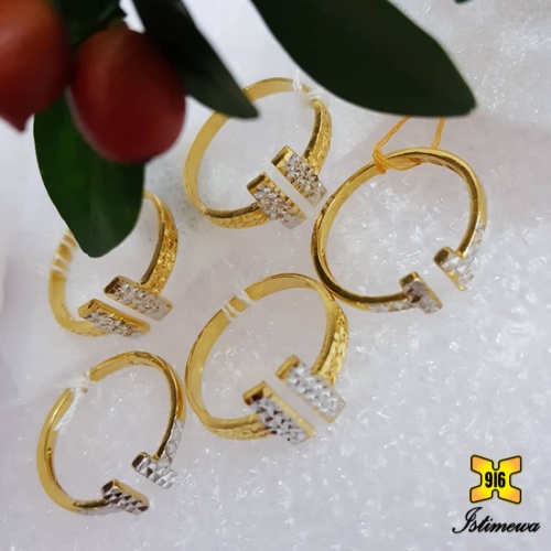 ISTIMEWA 916 Gold Fashion Rings// Cincin Feysen Emas 916