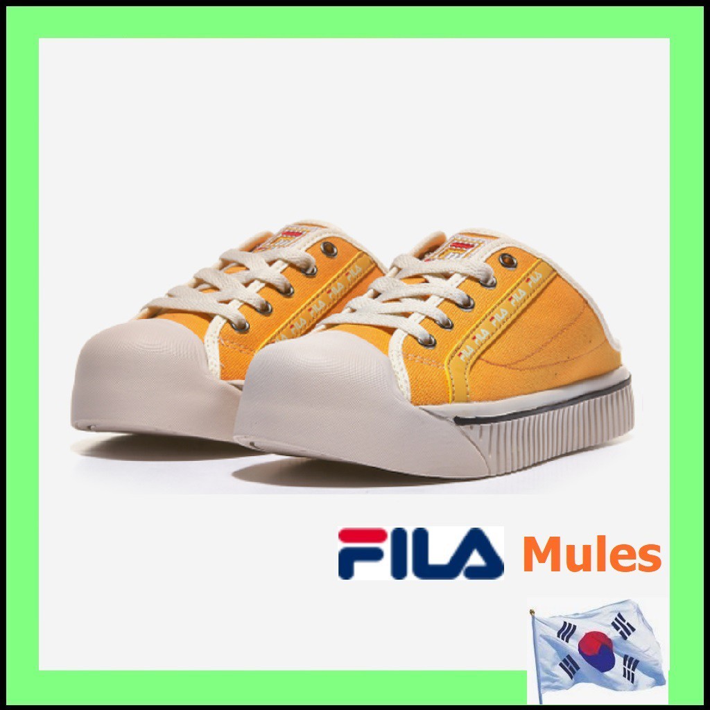 yellow shoes men fila