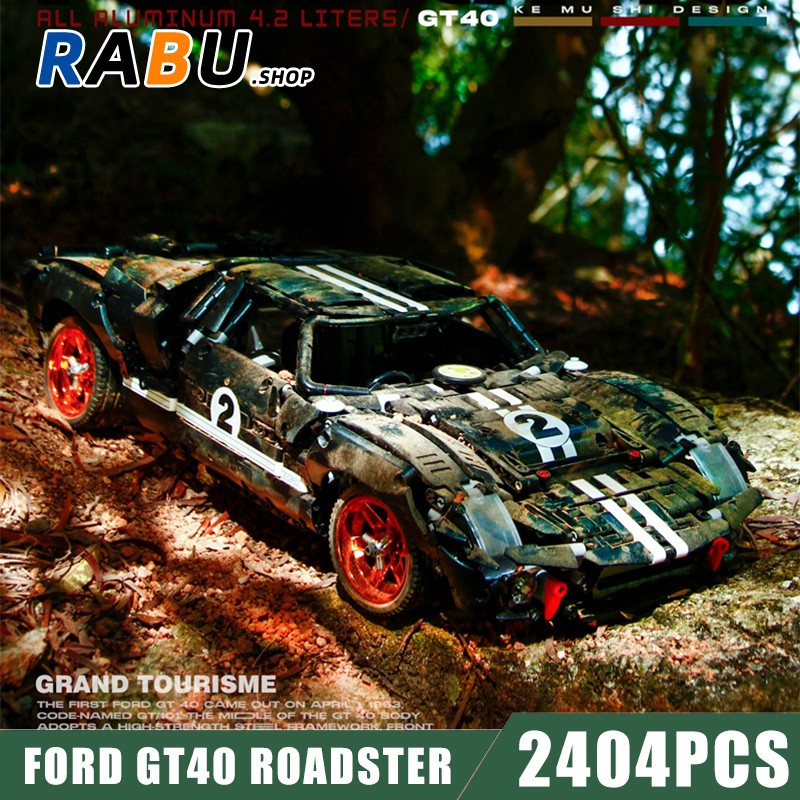 2404pcs ford gt40 roadster scale 1:8 original model rc 2.4g sports car ...