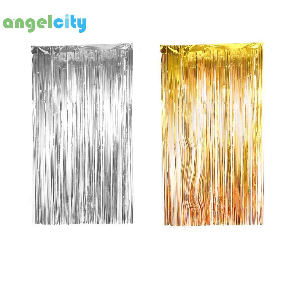 Curtain Metallic Foil Fringe Tinsel Curtain Rain Shiny Wedding
