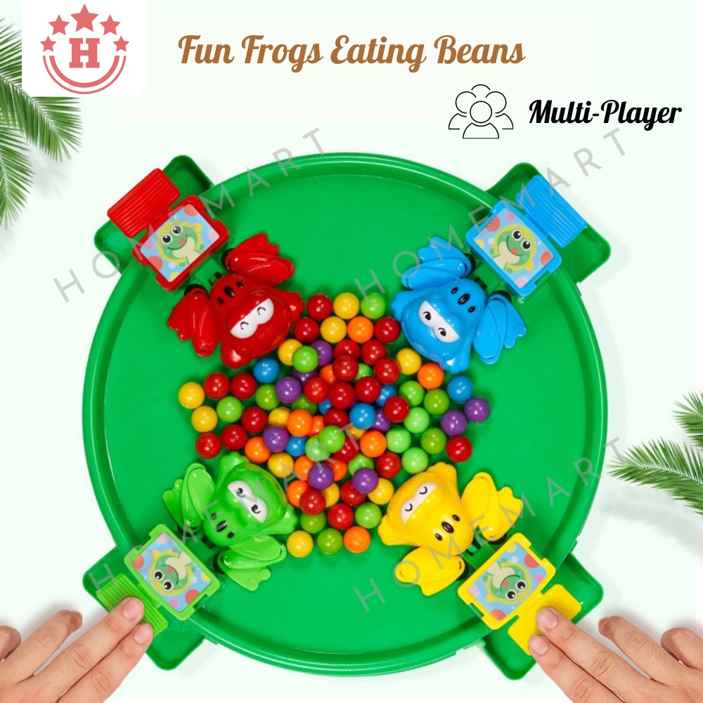 [2/3/4 players] Kids Children Little Frog Eat Beans Balls Hungry Frog