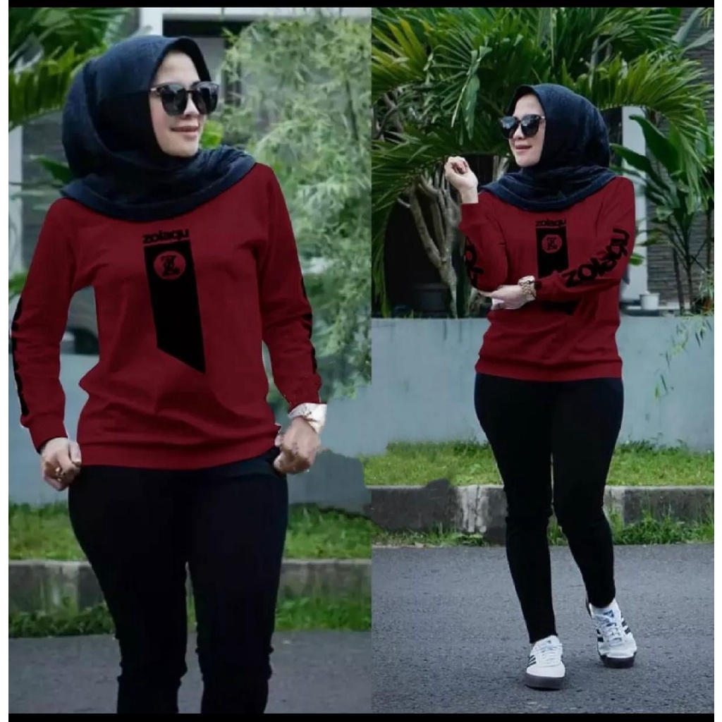 LONG-SLEEVED TOP/ZOLAQU SWEATER/LONG-SLEEVED WOMEN'S CLOTHES/HIJAB STYLE SWEATER