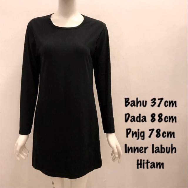 Long Sleeve Long Inner Cotton | Shopee Malaysia