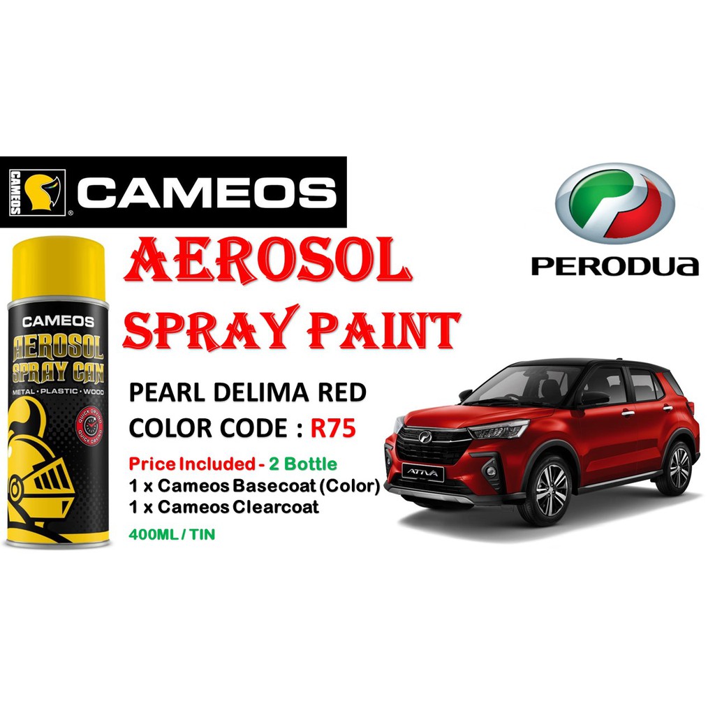 Perodua Ativa Car Spray Paint Aerosol Paint Spray Paint Repair Kit Cameos Combo Set Automotive Paint Shopee Malaysia