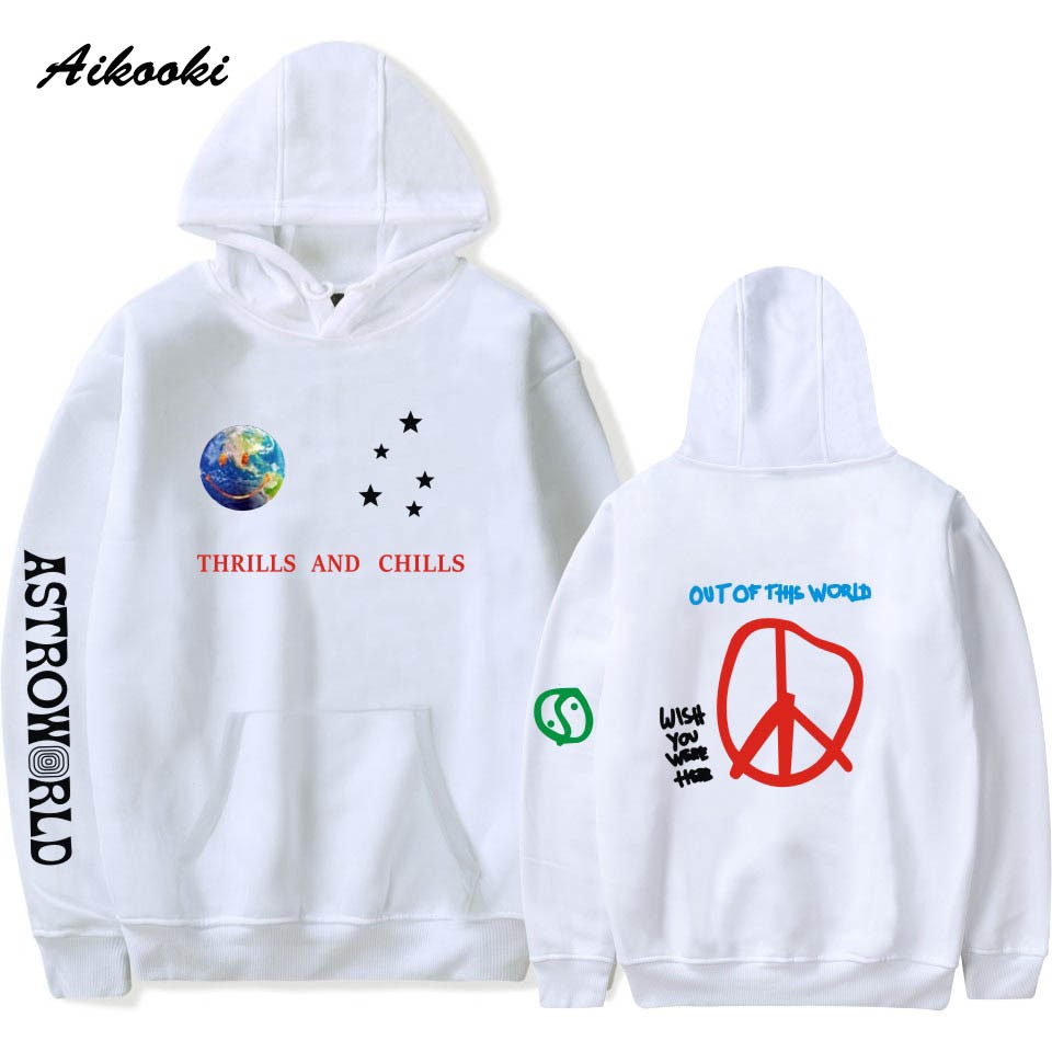 travis scott astroworld thrills and chills hoodie black