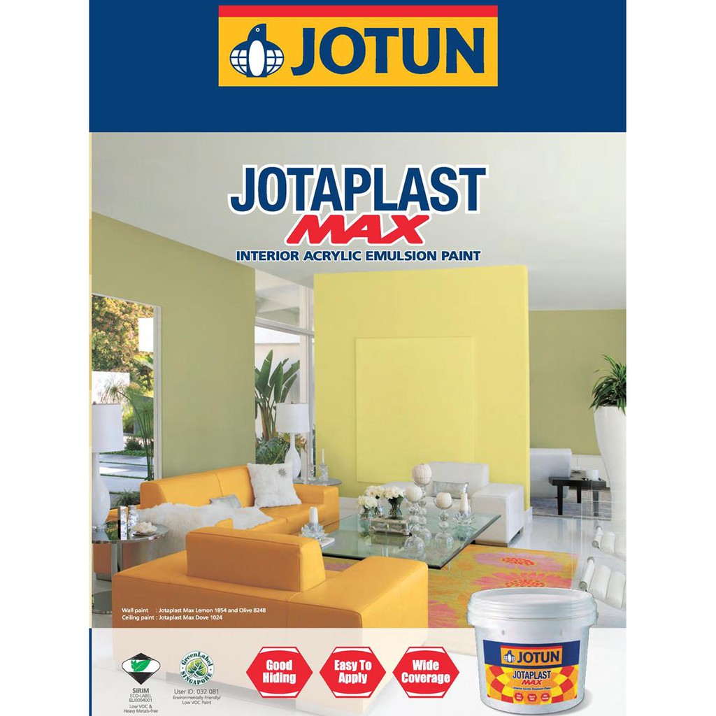 JOTUN JOTAPLAST MAX 7L P1 Interior Acrylic Emulsion Paint for Wall