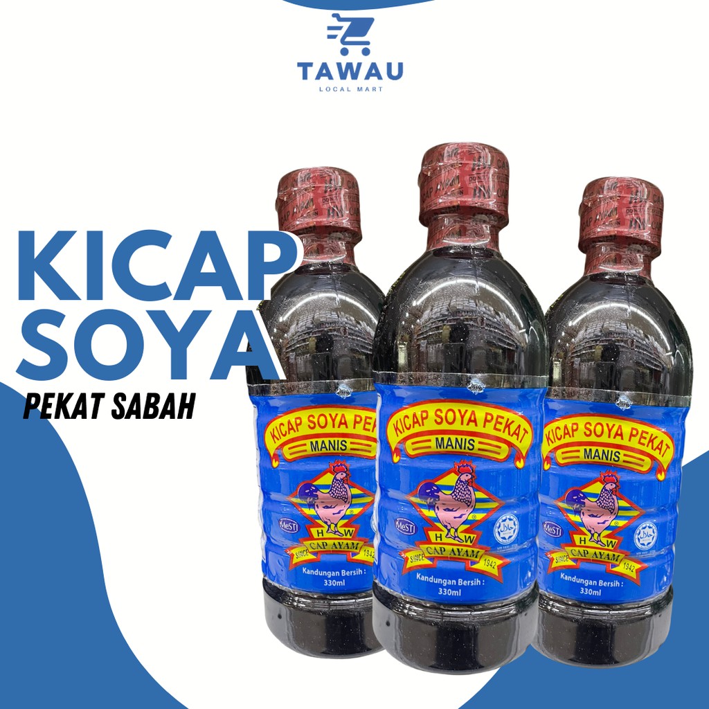 Kicap Sabah Cap Ayam [Kicap Soya Pekat Manis] 330ml Shopee Malaysia