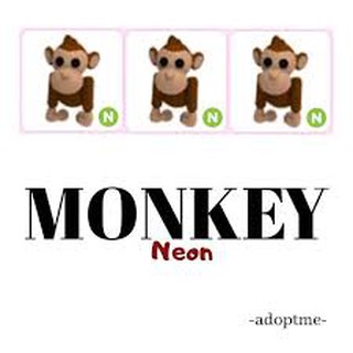 Neon Monkey Roblox Adopt Me Pets Murah Ready Stock Shopee Malaysia - funny monkey roblox