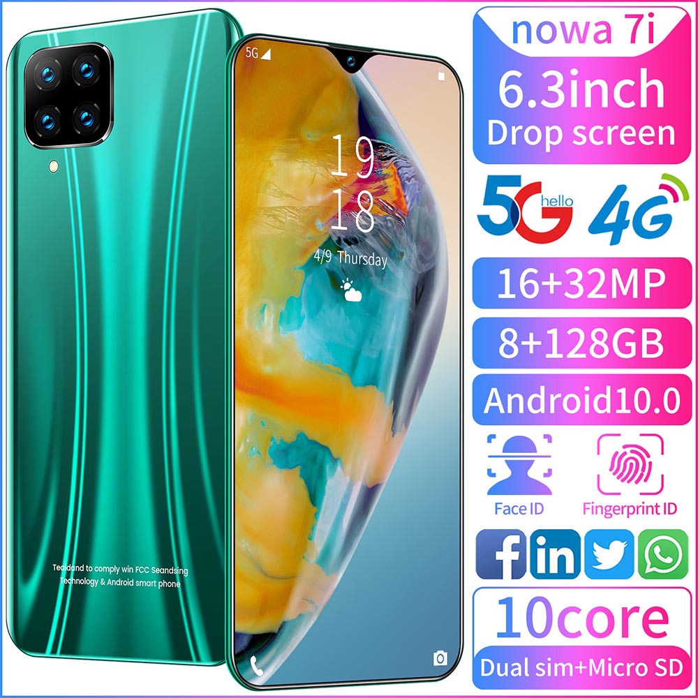 Nowa 7i 10Core 5G Smartphone 8GB RAM+128GB ROM 6.3 inch HD ...