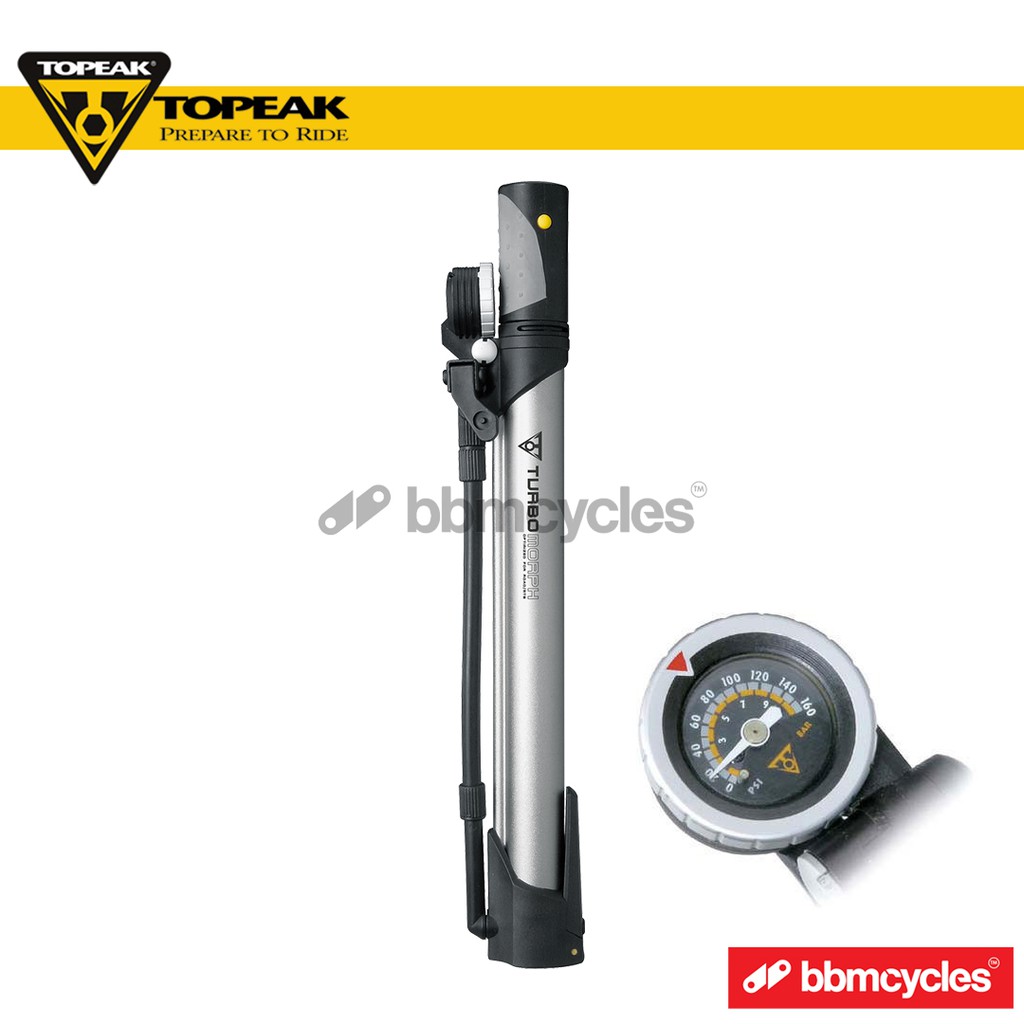 topeak turbo morph bike pump with gauge