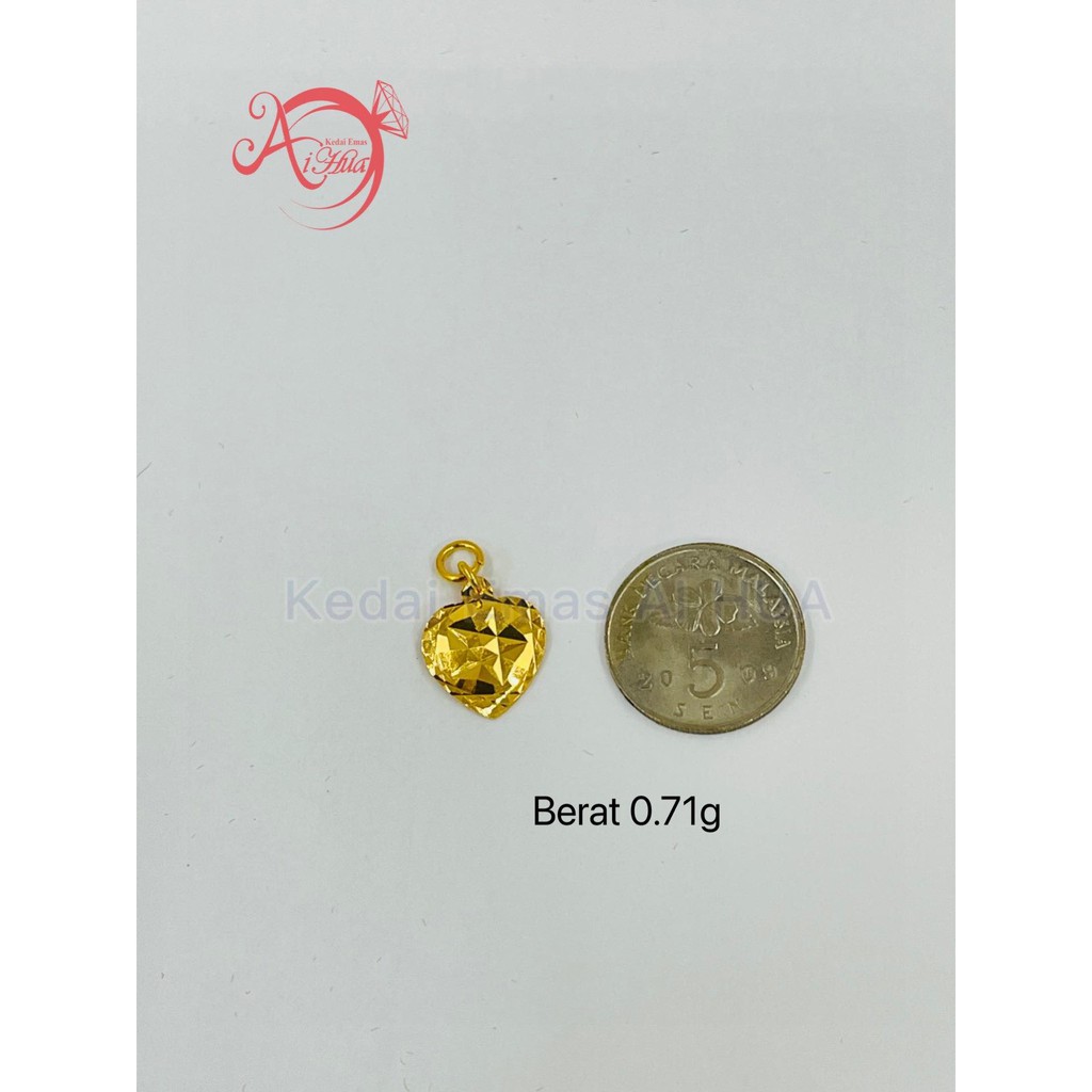 Aihua 916 Gold Jewelry Spare Part Spare Part Emas 916 Loceng Cangkuk Daun Kipas Shopee Malaysia