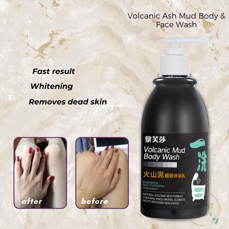 Whitening Body Wash Volcanic Mud Shower Gel Body fragrance Moisturizing