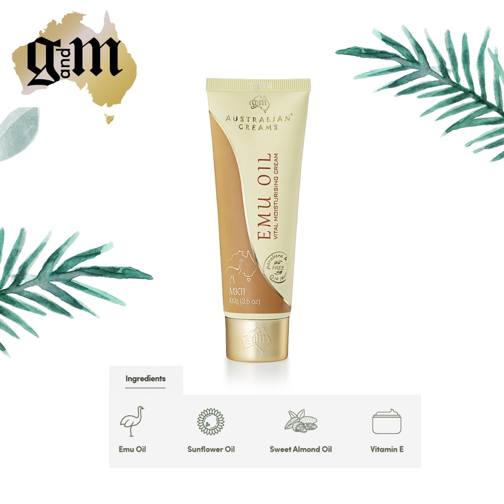 [Authentic] G&M MK2 Australian Emu Oil Vital Moisturising Cream With