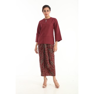 Amar Amran Baju  Kurung  Kedah  Plain Top With Pario  Skirt 