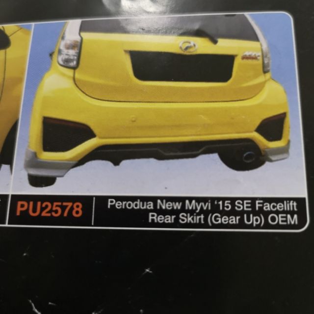 myvi icon rear bumper