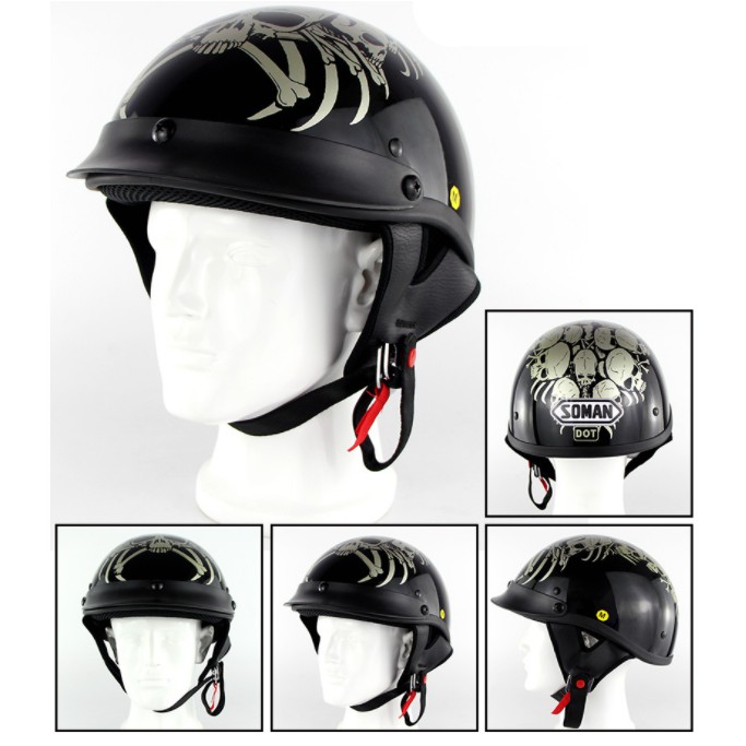 Download Motorcycle Scooter Half Helmet Soft Safety Outdoor Riding ...