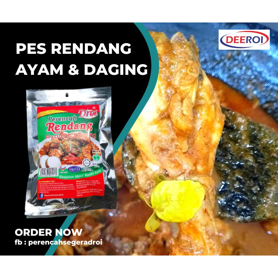 Pes Rendang I Rendang Deeroi I Rendang Paste I Paste I Perencah Rendang