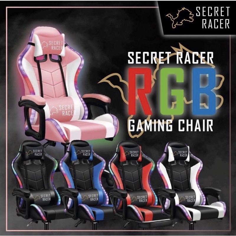 RGB gaming chair+leg rest Shopee Malaysia