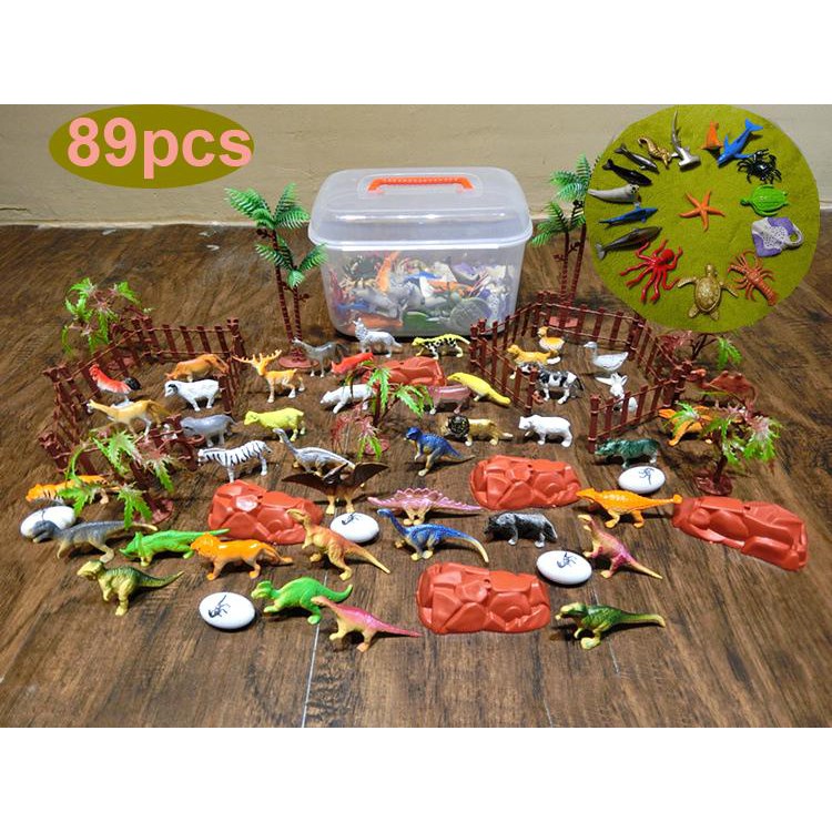 plastic jungle animals toys