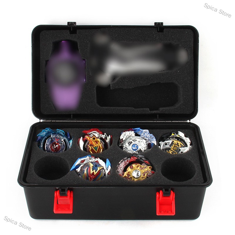 Beyblade Storage Box Portable Burst Gyro and Launcher Receiving Box Storage Case with Foam