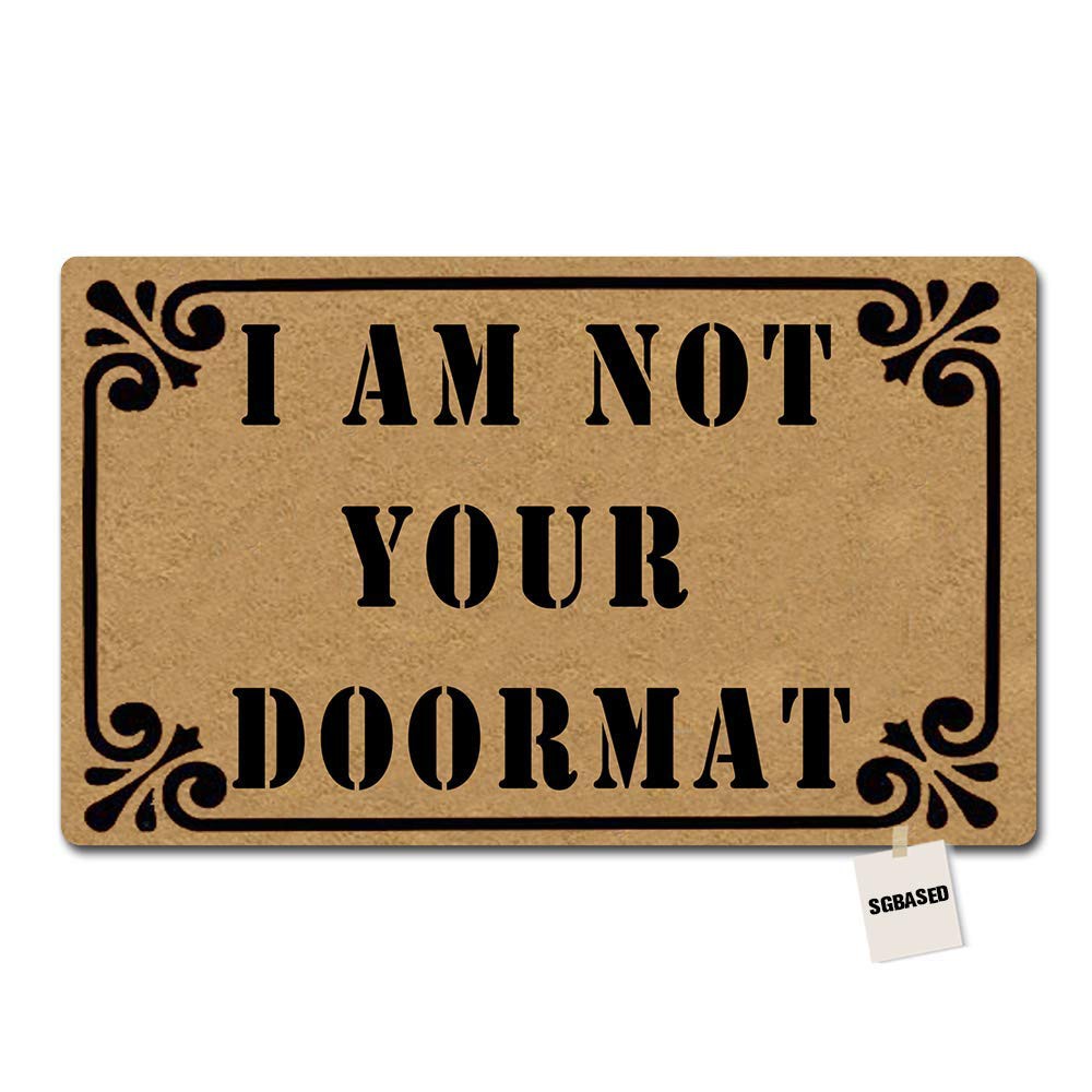 Funny Doormat I Am Not Your Doormat Funny Mat Washable Floor Entrance Outdoor