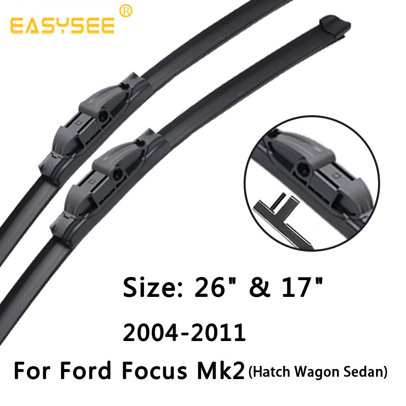 ford focus windscreen wipers size