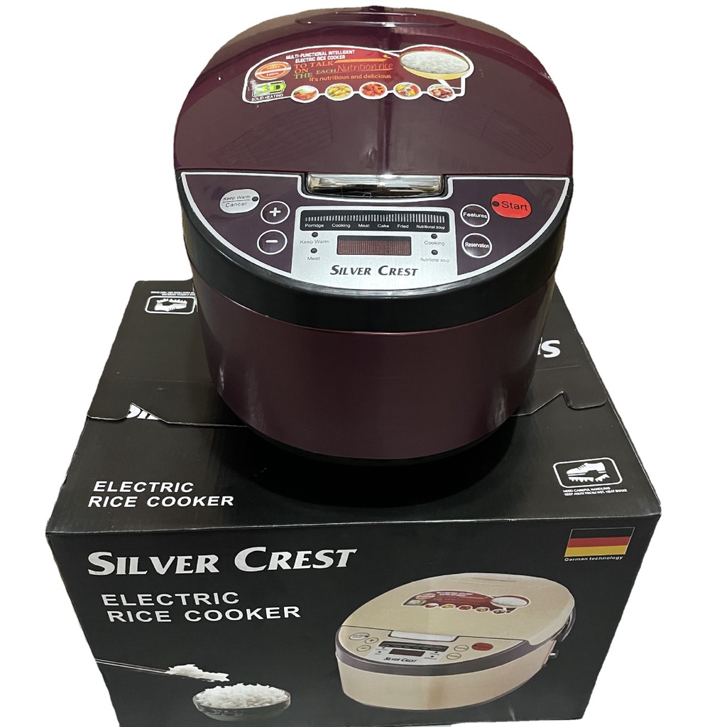 *READY STOCK*Silver Crest Rice Cooker Multifunction Smart Elektrik