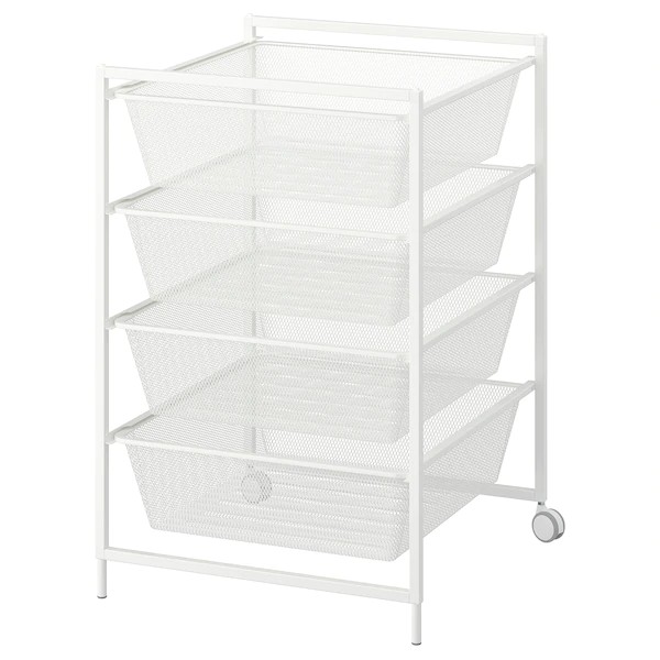 IKEA JONAXEL Frame with mesh baskets/castors, 50x51x73 cm (100 Genuine