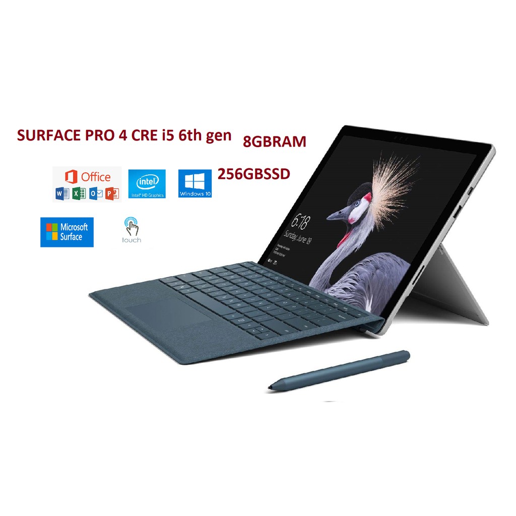 Microsoft Surface Pro 5 Intel Core I5 7th Gen 8gb Ram 256gb Ssd 12 5 Inch Keyboard Stylus Pen Shopee Malaysia