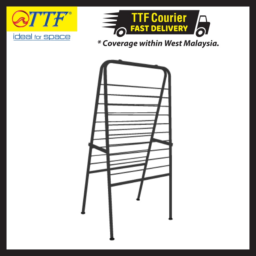 TTF Rack™ (AWPS) A-Wrapping Paper Stand With Solid Steel Black Colour Display Rack