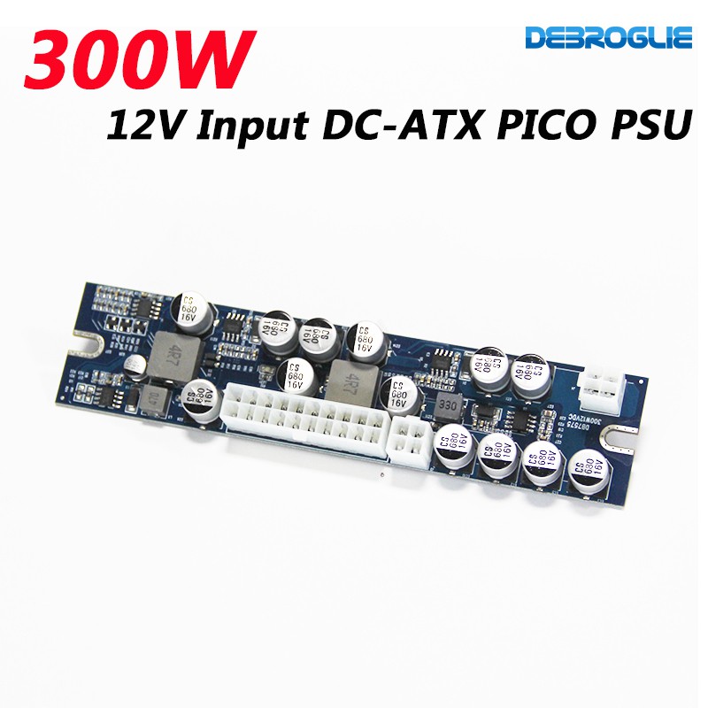 Debroglie PCI-E 6pin Input DC-ATX-250W 24pin Power Supply Module PSU GPU Mining 