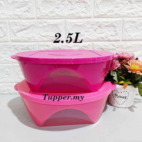*1pc/2pcs*Tupperware Outdoor Dining Bowl 2.5L Level  -Pink