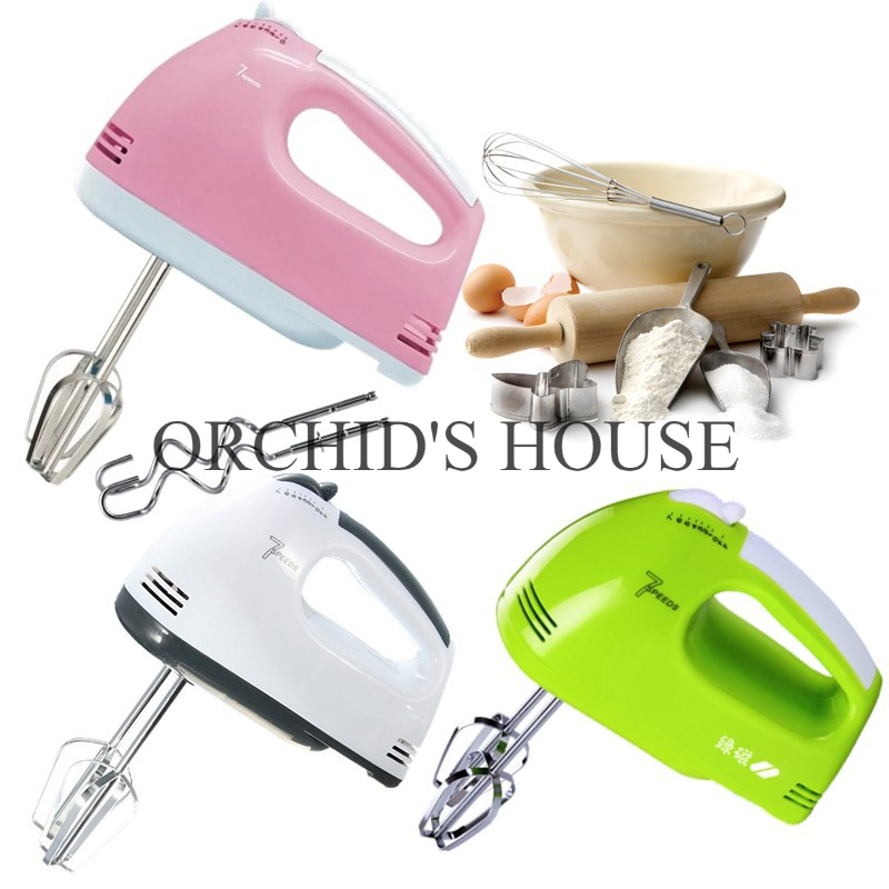 Pre Order Mesin Pemutar Kuih Doh Untuk Buat Biskut Kuih Raya 7 Speed Portable Baking Hand Mixer Bake Cake Biscuit Shopee Malaysia