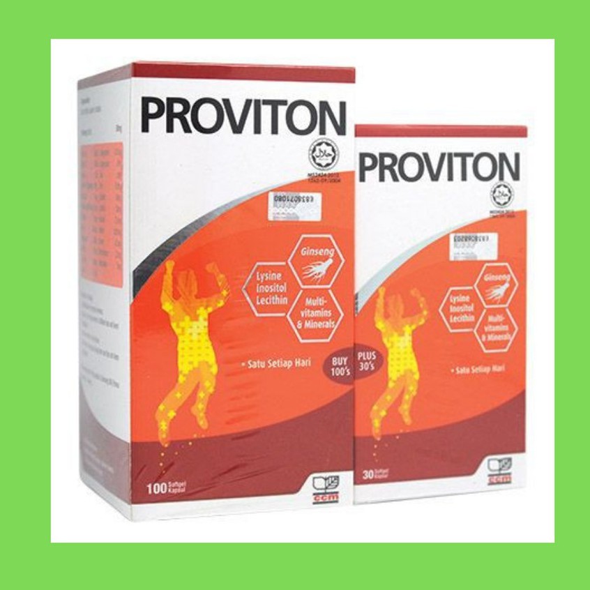 ORIGINAL PROVITON MULTIVITAMIN 100S+30S (100 CAPSULE + 30 CAPSULE