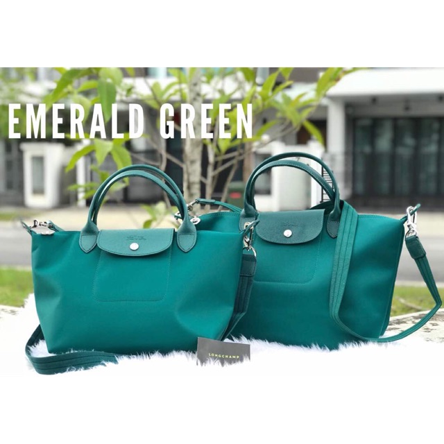 longchamp emerald green