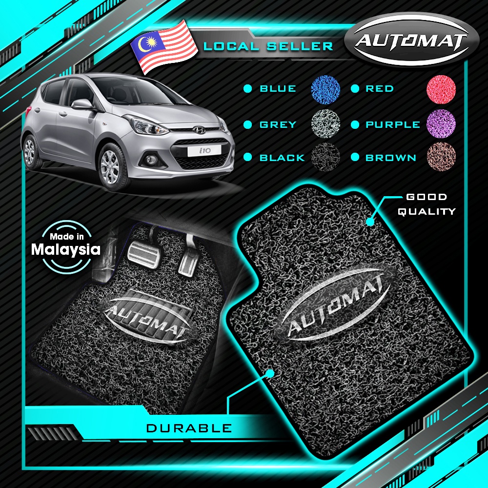 [Original] Hyundai i10 (2008 2017) Car Mat Floor Mat Carpet Kereta