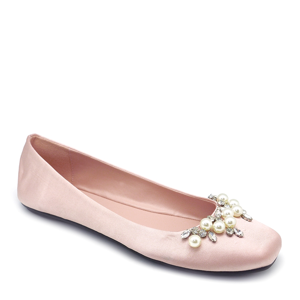 satin ballet flats