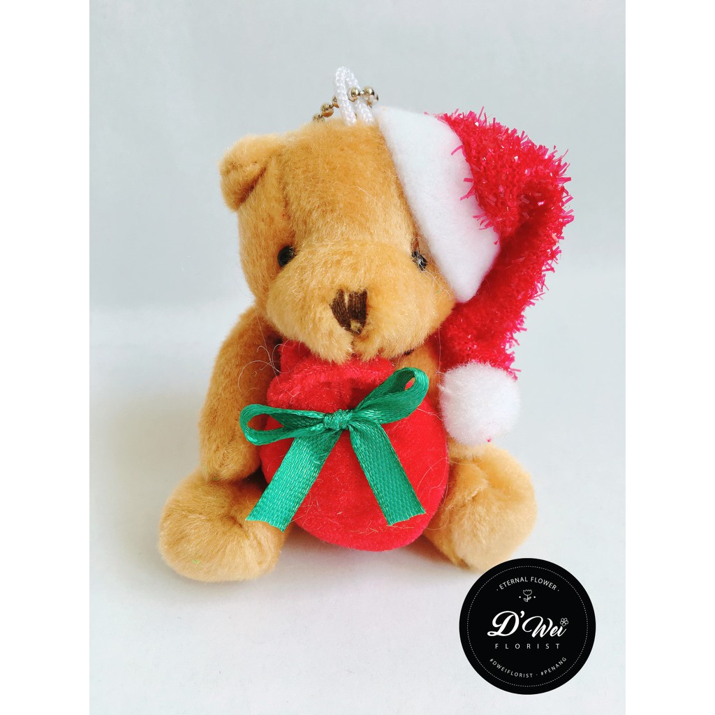 Cute Christmas Bear Plush / Reindeer 圣诞公仔 泰迪熊 驯鹿 8-12cm