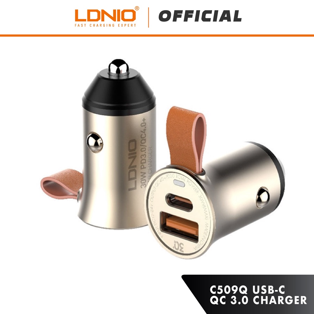 LDNIO C509Q USB-C PD+QC3.0 Fast Charge Car Charger