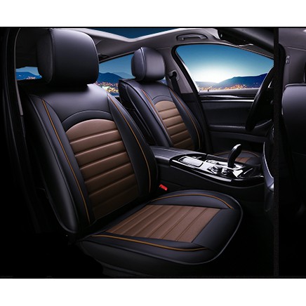 Microfiber Leather Car Seat Cushion Cover 5 Seater Full Set